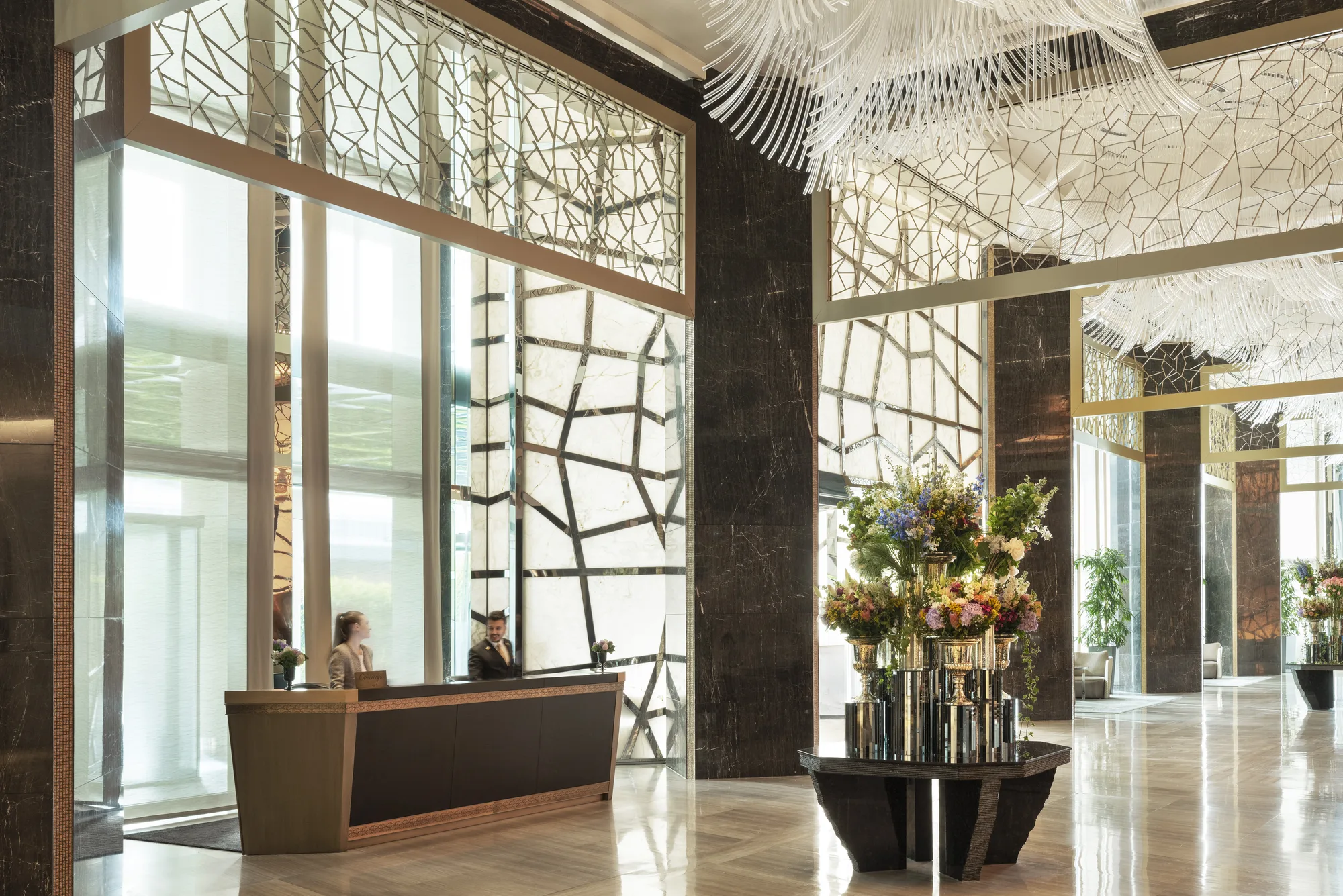 Concierge Desk Horizontal with Team at Raffles Istanbul