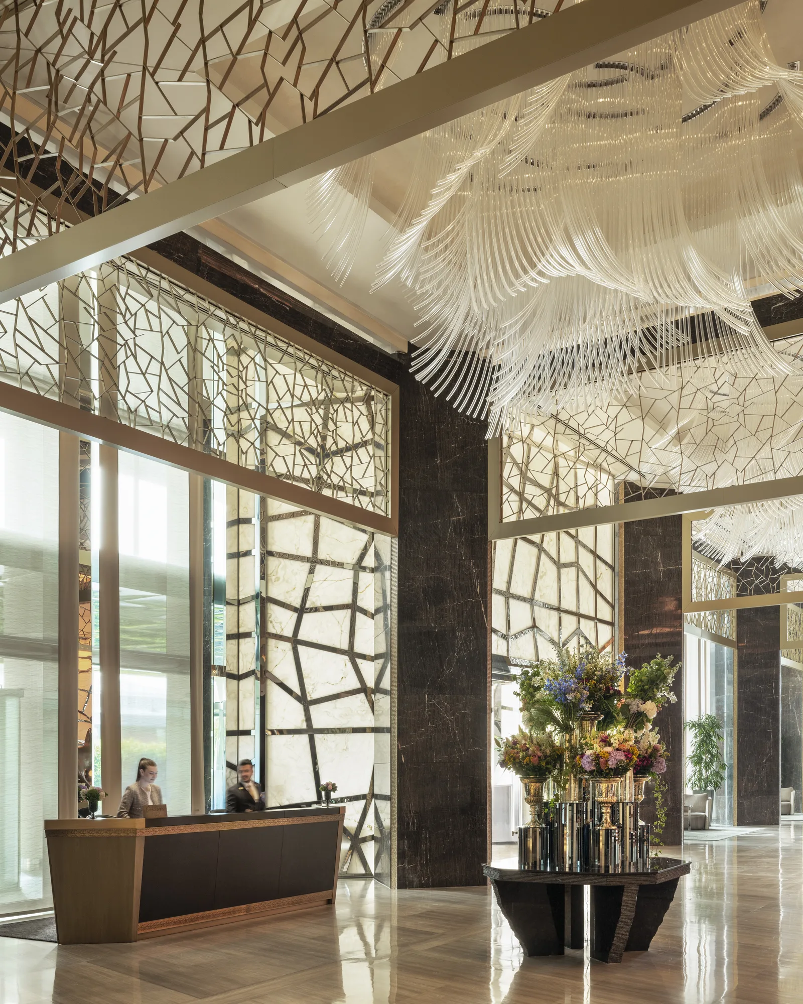 Concierge Desk Vertical with team at Raffles Istanbul