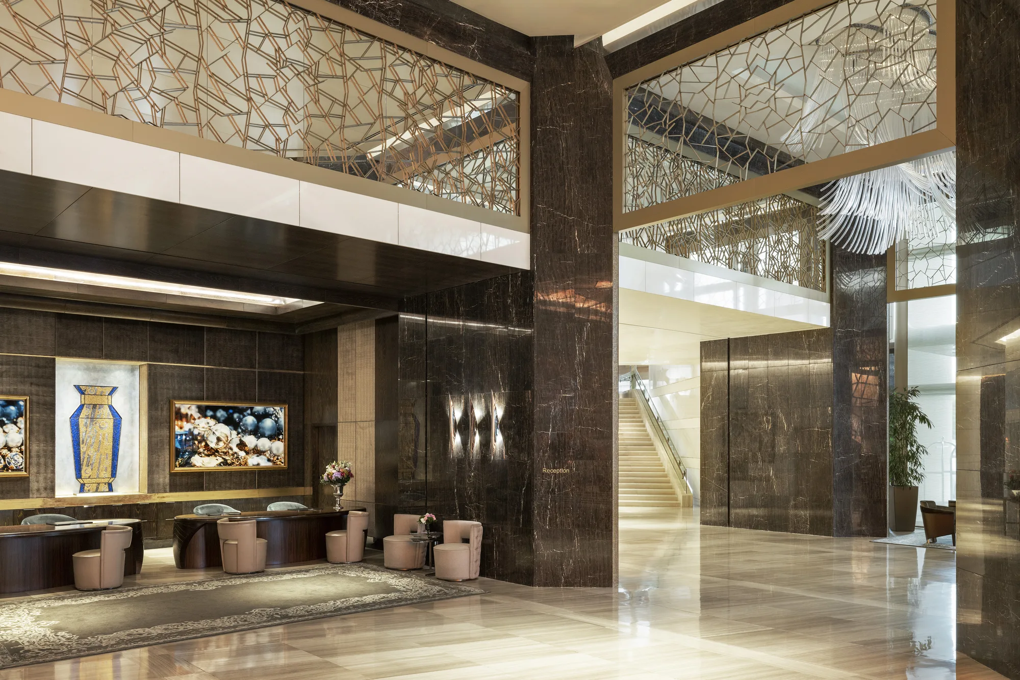 Reception Wide View at Raffles Istanbul