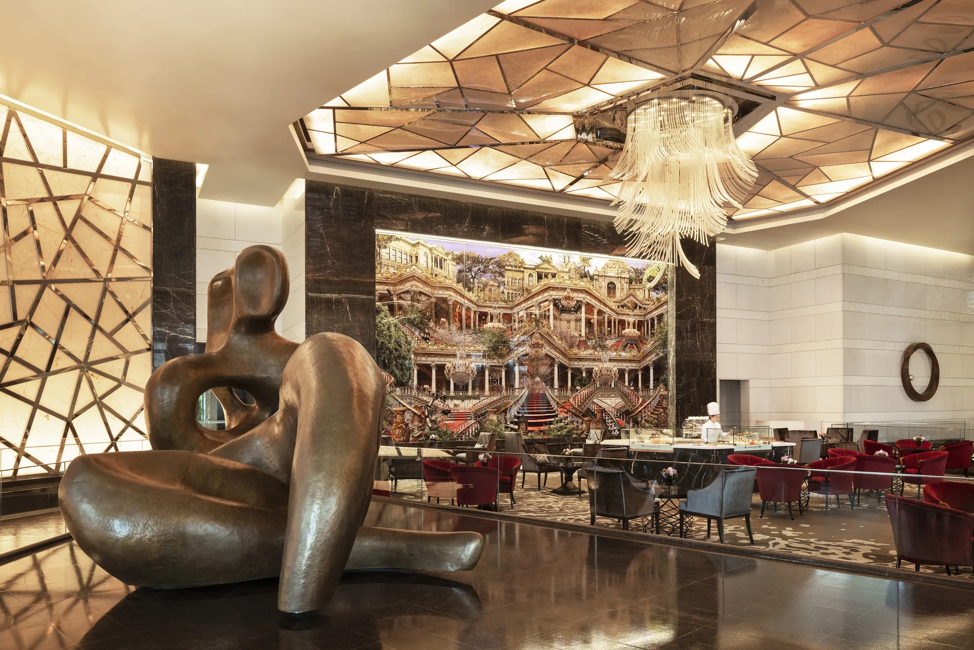 Lobby Horizontal Wide with Chef at Raffles Istanbul