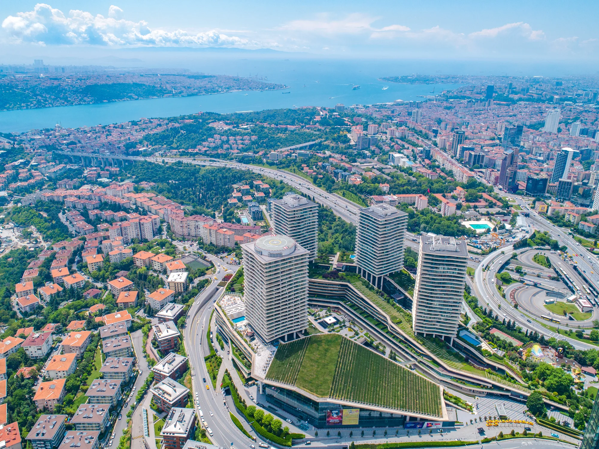 Drone Shot at Raffles Istanbul