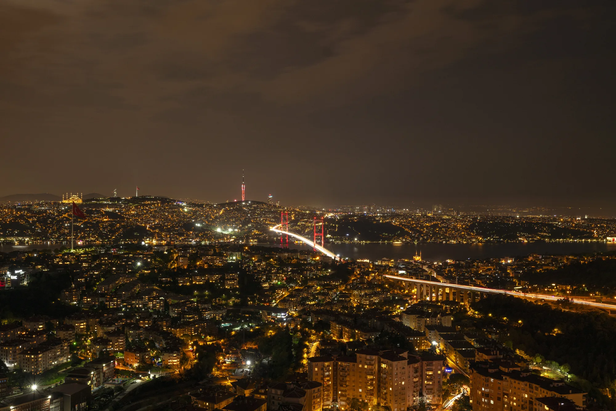 Bosphorus Night View at Raffles Istanbul