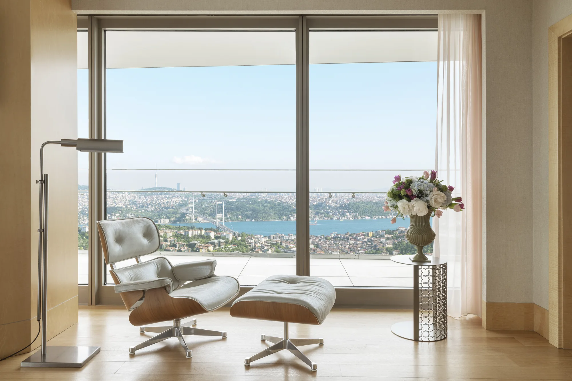 Bosphorus Suite Bedroom View at Raffles Istanbul
