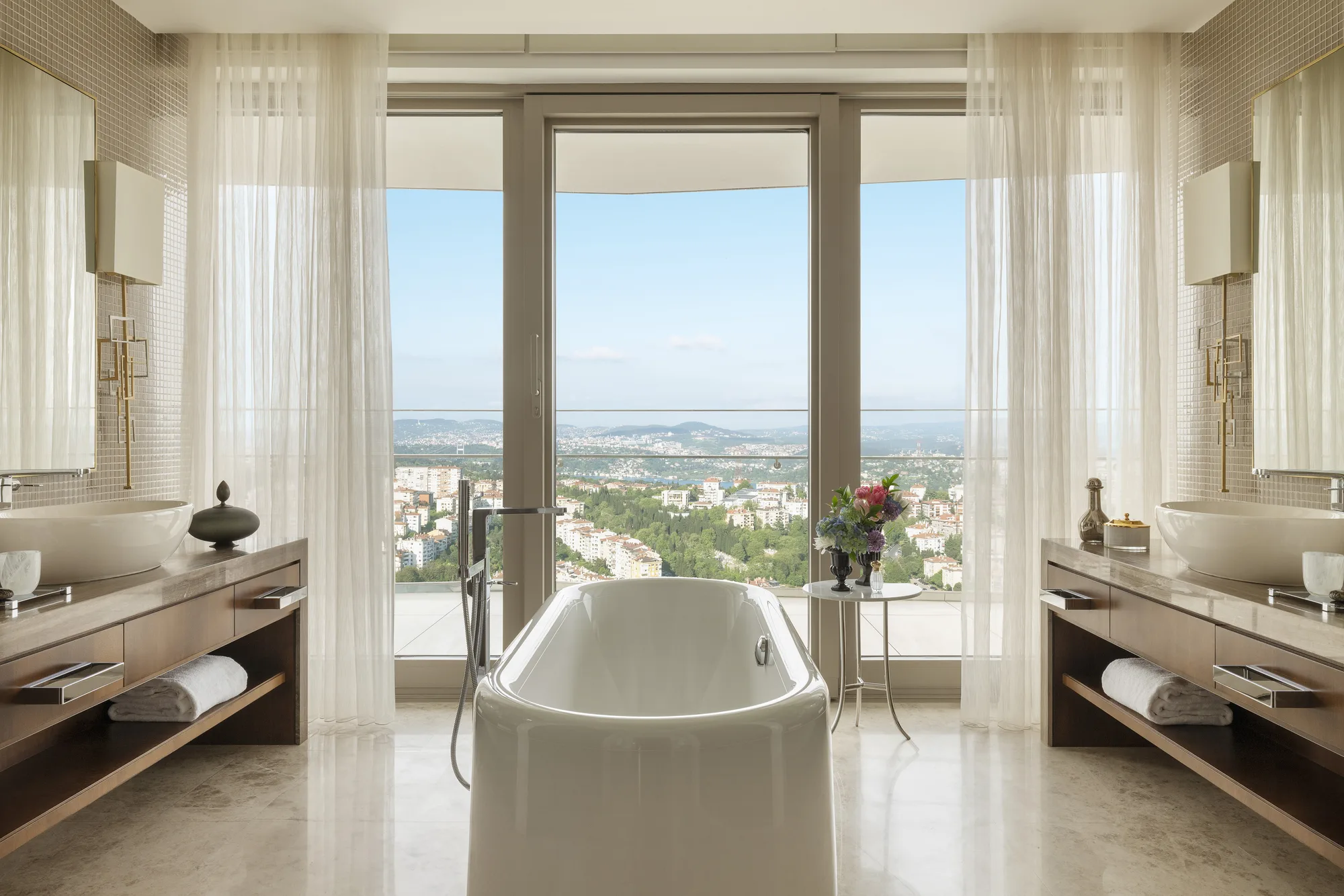 One Bedroom Suite & Bosphorus Suite Bathroom at Raffles Istanbul