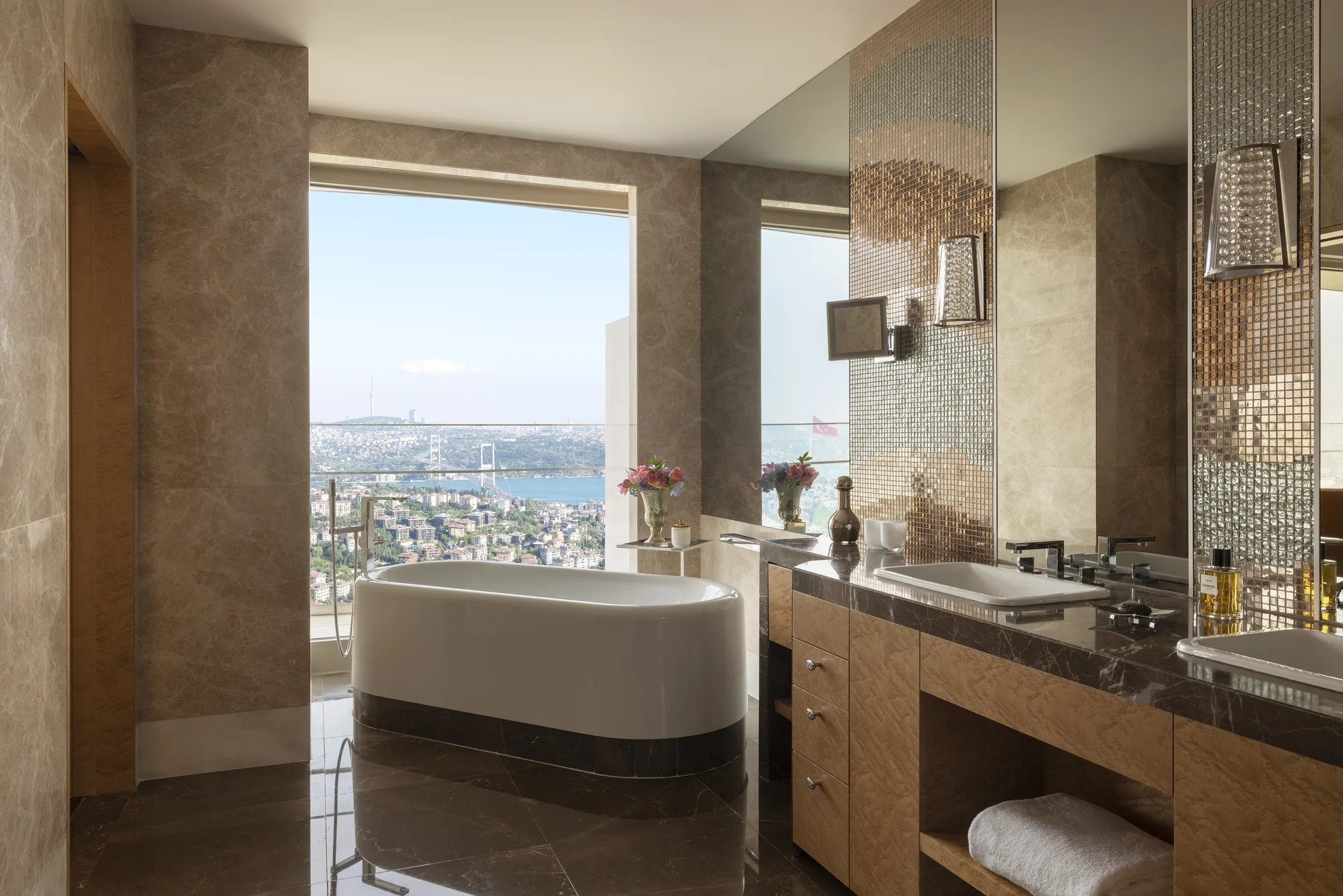 Continents Suite Bathroom at Raffles Istanbul