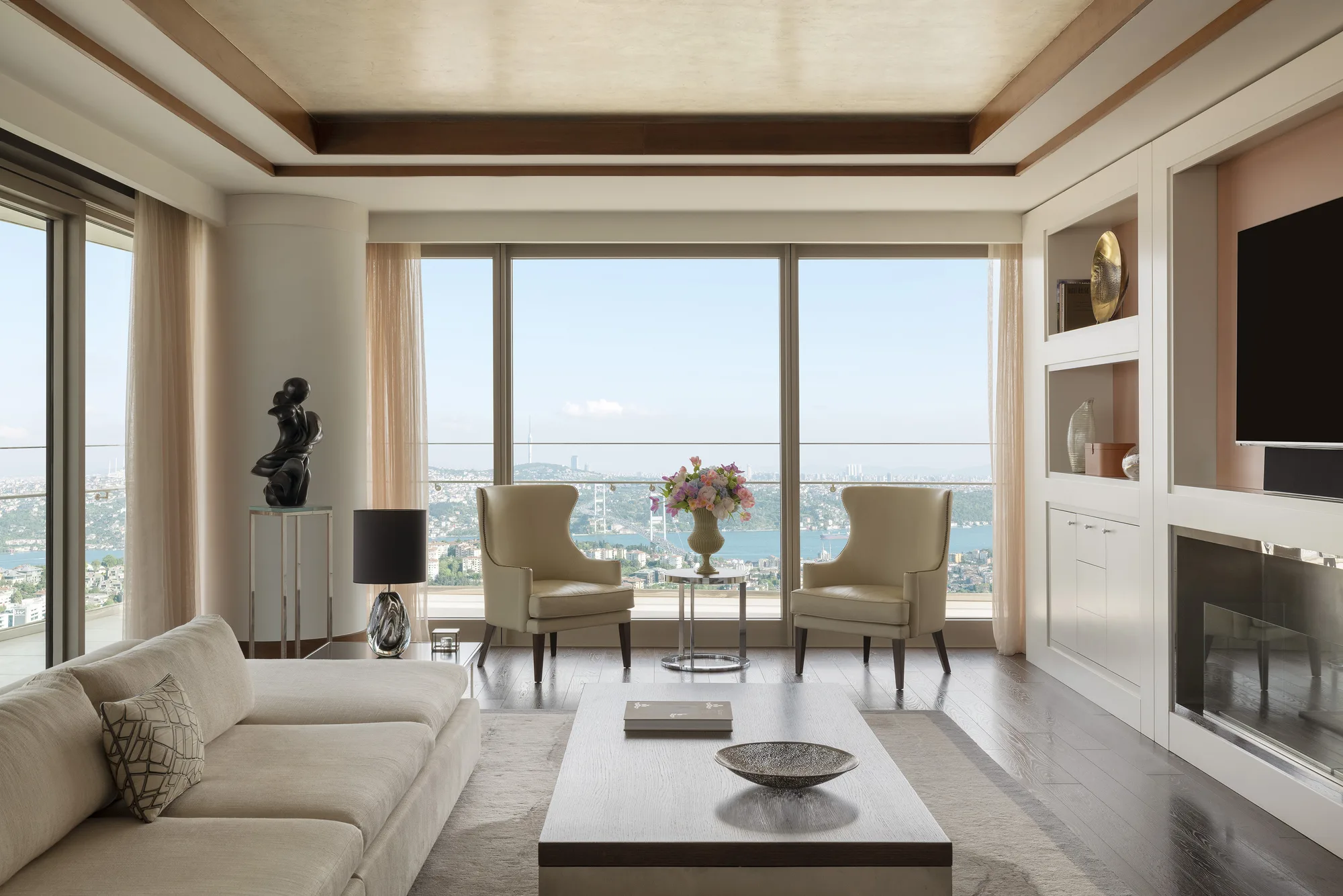 Continents Suite Living Room at Raffles Istanbul