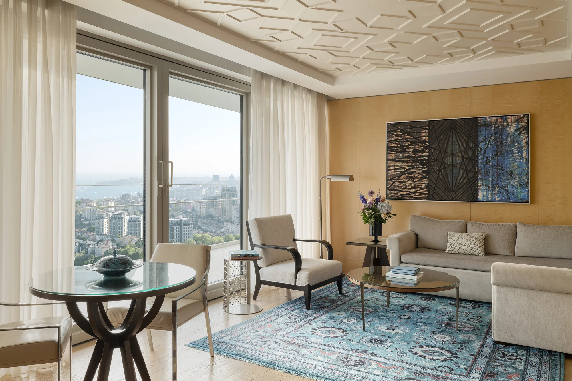 Junior Suite Living Room at Raffles Istanbul