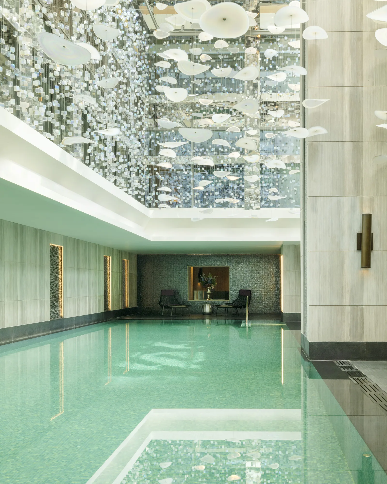 Raffles SPA Indoor Pool Vertical at Raffles Istanbul